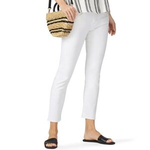 Citizens of Humanity Elsa Mid Rise Slim Fit Cropped White Jeans Size 27